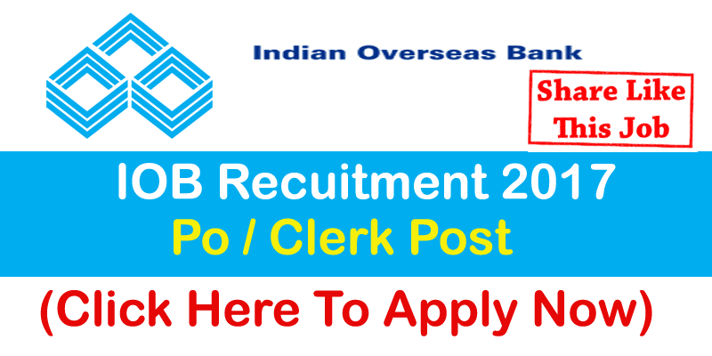 Indian overseas bank clerk jobs