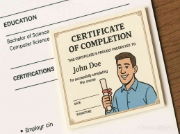 sample certificate of completion on resume examples and tips to impress
