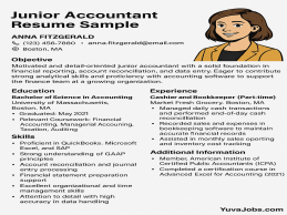 junior accountant resume sample | professional tips & examples