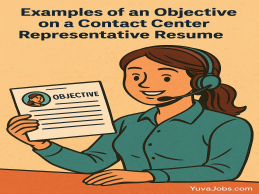 examples of an objective on a contact center representative resume that stand out
