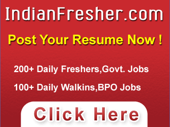 Search Fresher Jobs and Government Sector Jobs in India