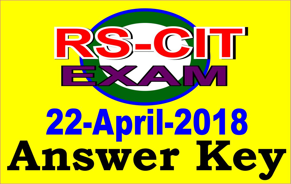 rscit exam answer key