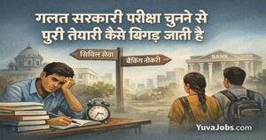 गलत सरकारी परीक्षा चुनने से पूरी तैयारी कैसे बिगड़ जाती है