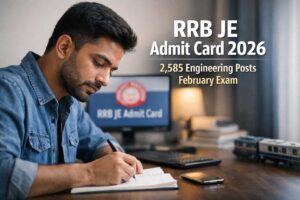 RRB JE Admit Card 2026 Released for February Exam