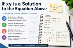 if xy is a solution to the equation above