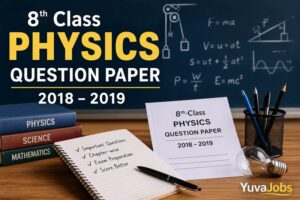 8th class physics question paper 2018 2019