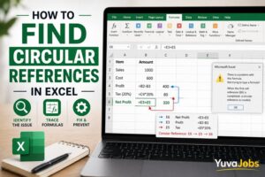 how to find circular references in excel