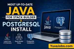 most uptodate java for stack builder and postgresql install