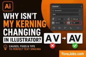 why isn't my kerning changing in illustrator