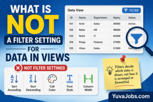 what is not a filter setting for data in views