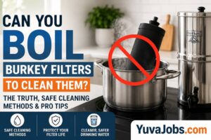can you boil burkey filters to clean them