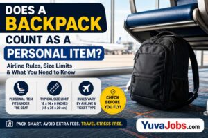 does a backpack count as a personal item