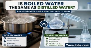 is boiled water the same as distilled water