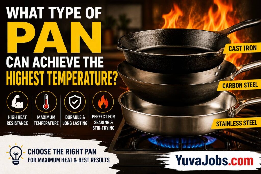 what type of pan can achieve the highest temperature