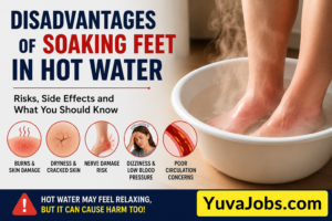 disadvantages of soaking feet in hot water