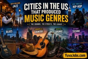cities in the us that produced music genres