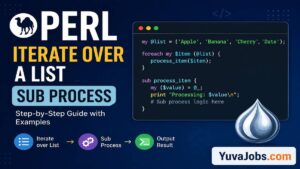 perl iterate over a list sub process