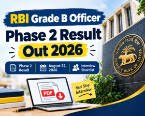 RBI Grade B Phase-II Mains Result 2025-26 merit list